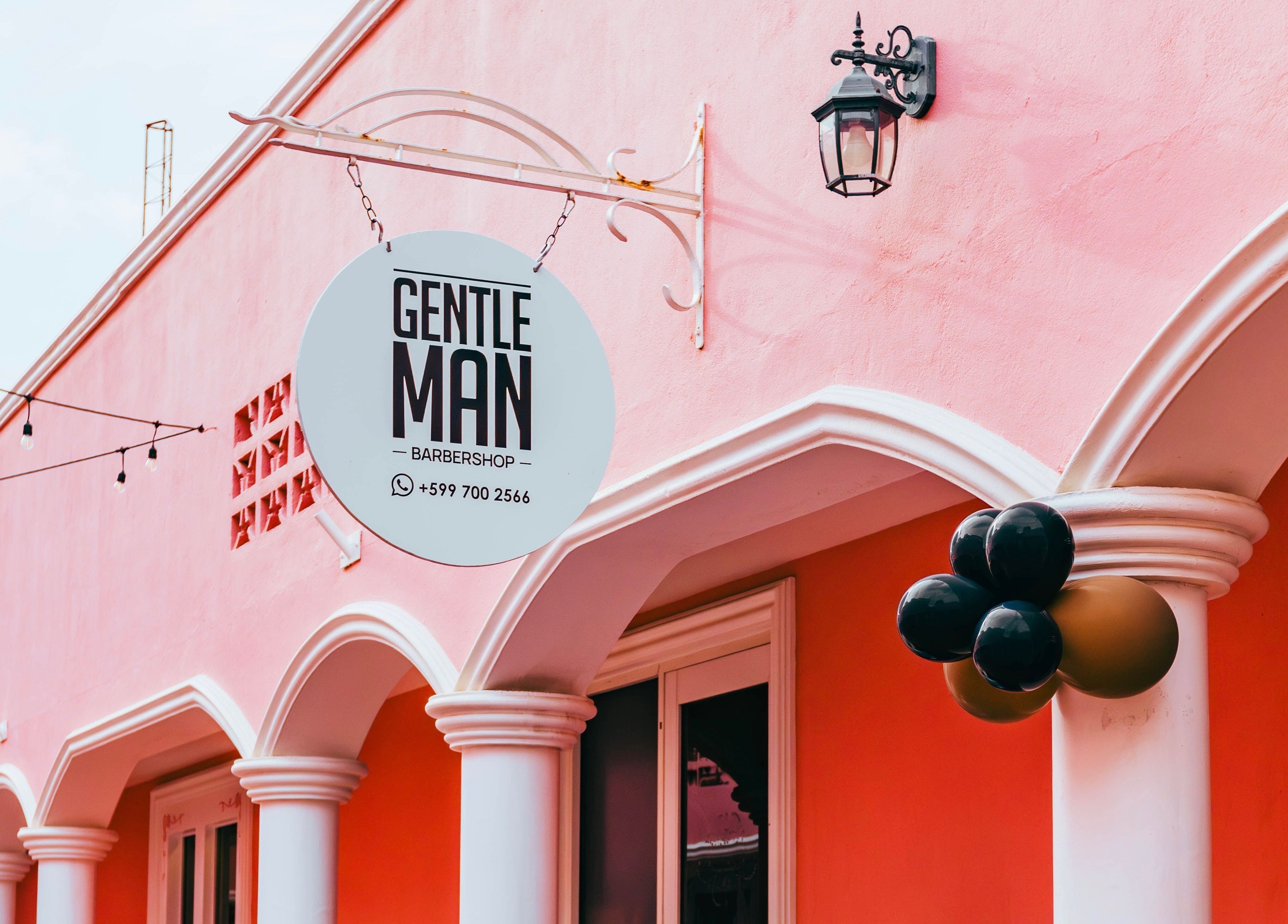 Gentleman Barbershop entrance